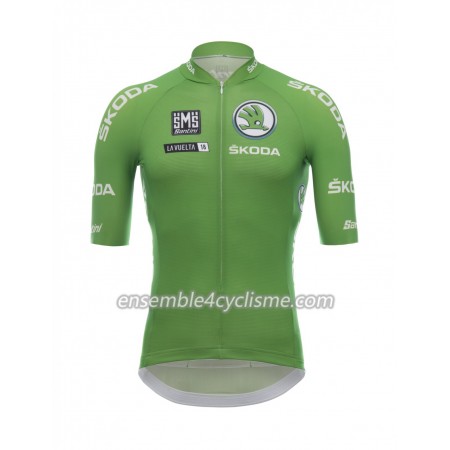 Maillot Cyclisme Vert 2018 Tour d'Espagne